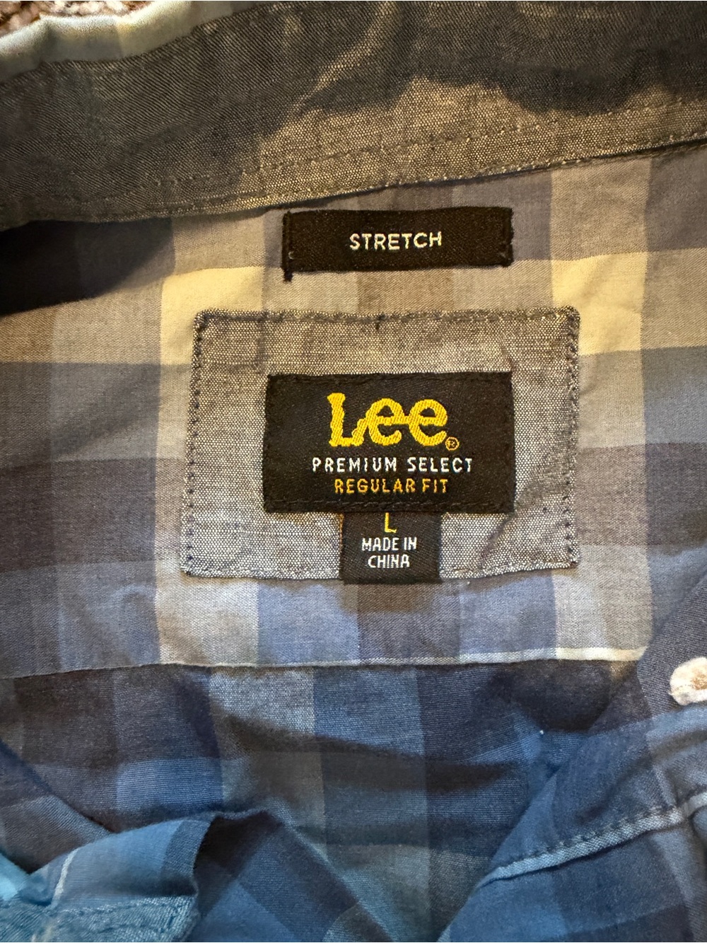 LEE Men’s Premium Select Stretch Short Sleeve Button Down Shirt L - Picture 5 of 6